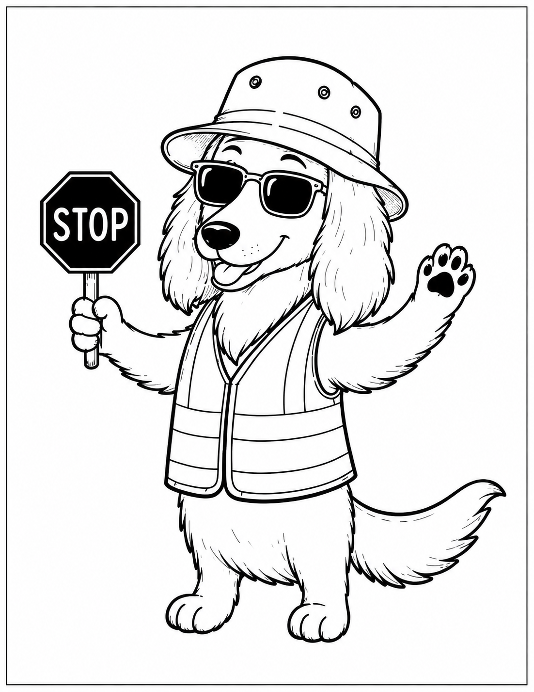 Toby colouring page 2